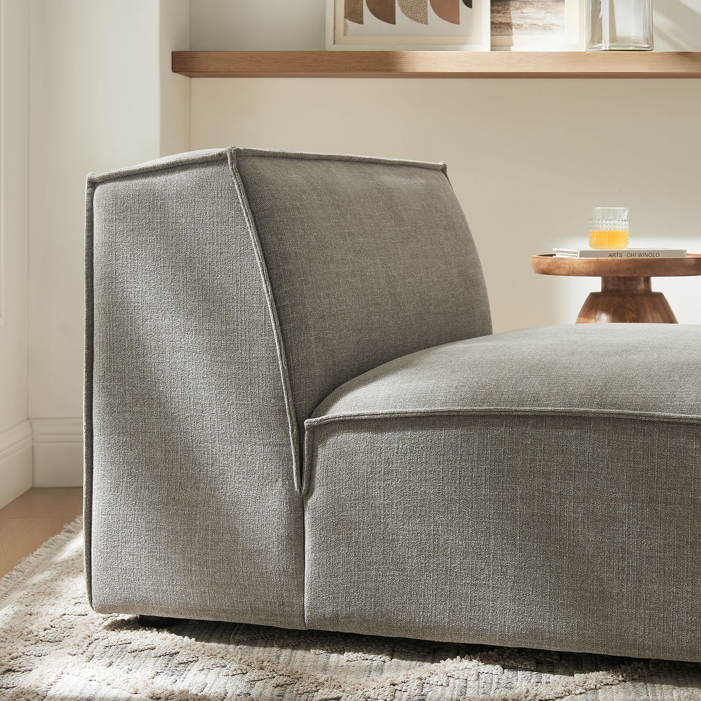 Restore Performance Fabric Upholstered Armless Modular Chair by Modway
