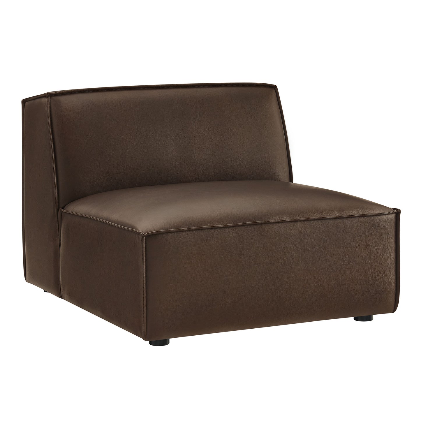 Restore Vegan Leather Armless Modular Chair by Modway