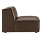Restore Vegan Leather Armless Modular Chair by Modway