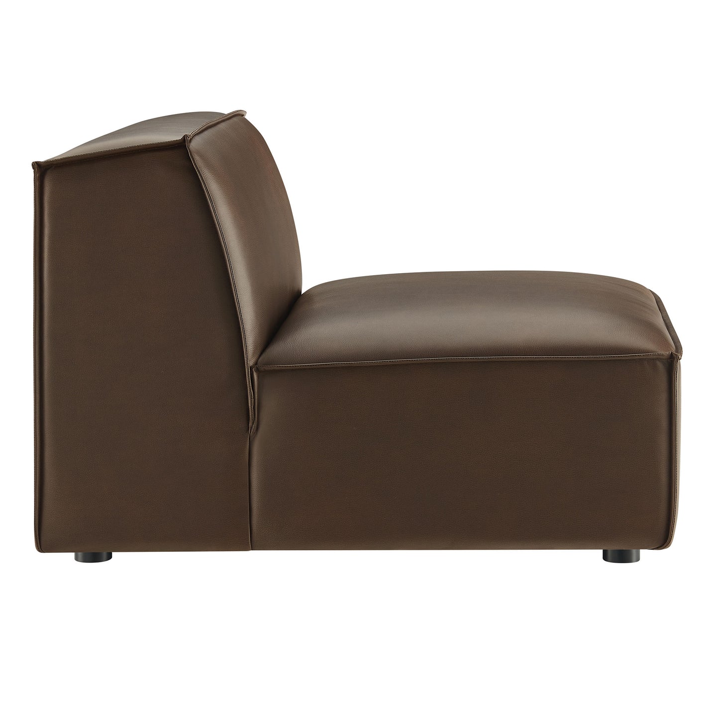 Restore Vegan Leather Armless Modular Chair by Modway