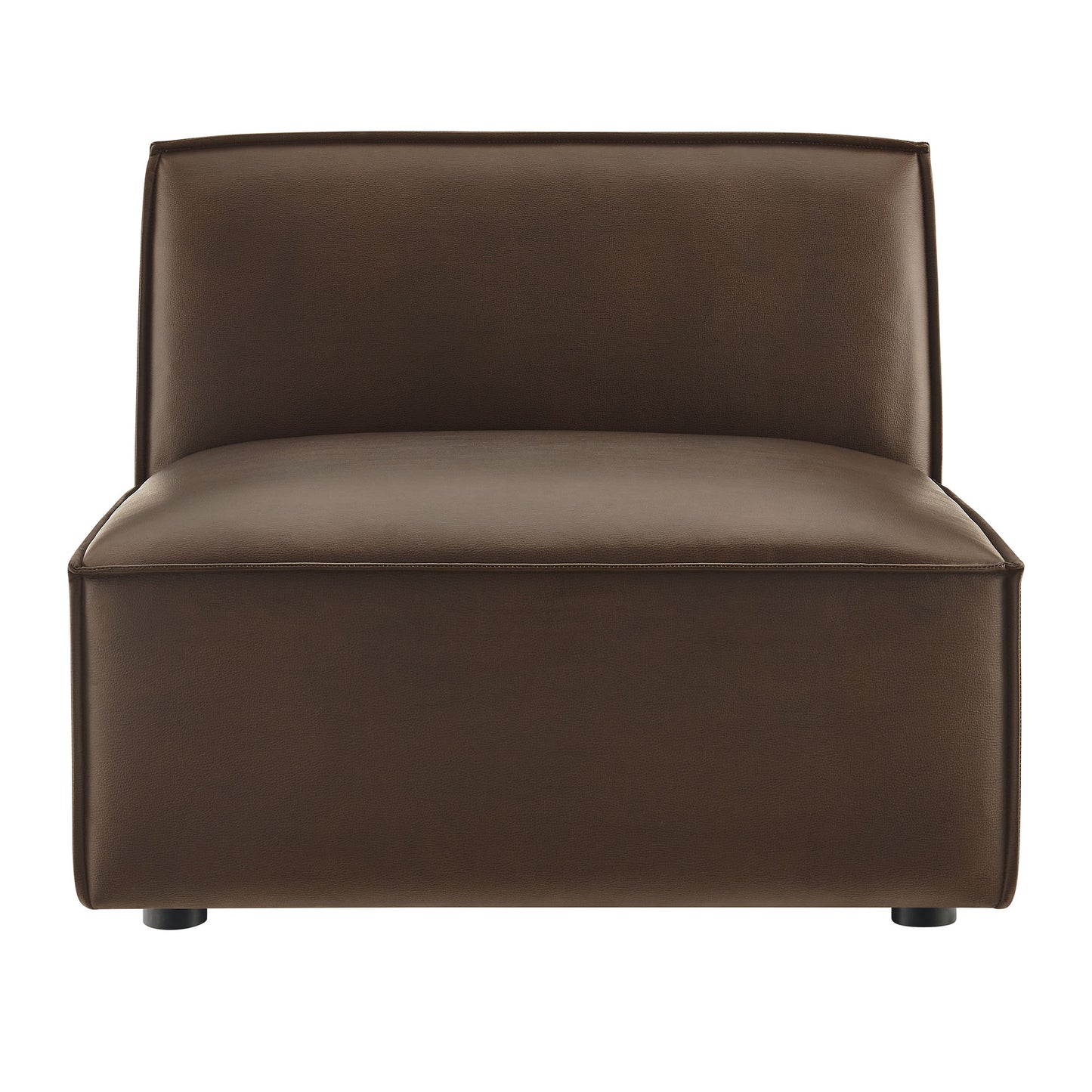 Restore Vegan Leather Armless Modular Chair by Modway