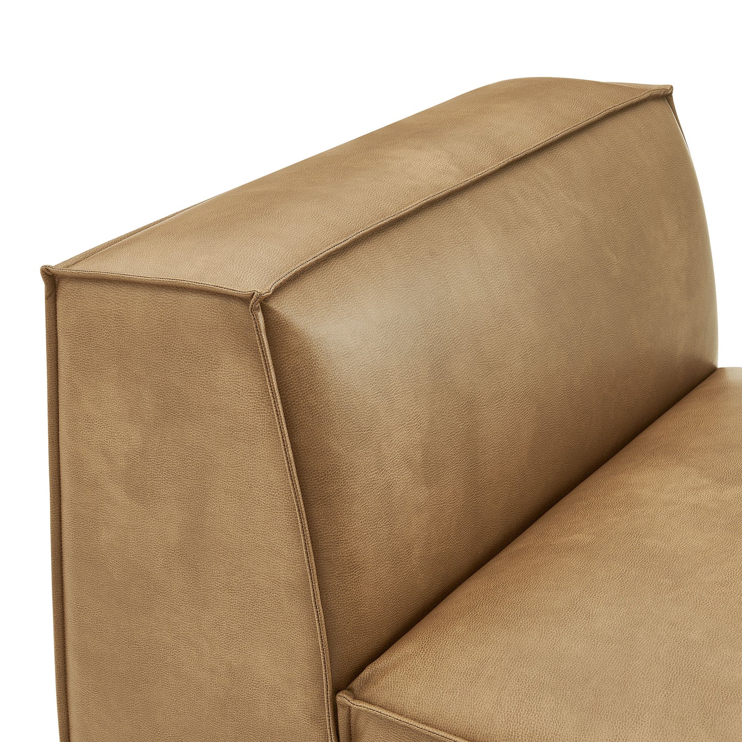 Restore Vegan Leather Armless Modular Chair by Modway