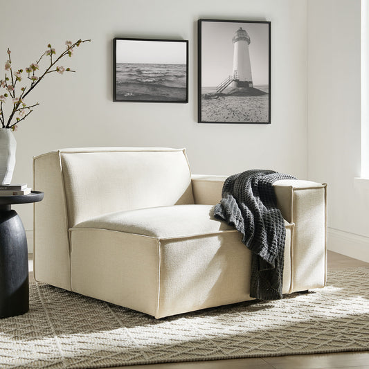 Restore Performance Fabric Upholstered Right-Facing Modular Lounge Chair by Modway