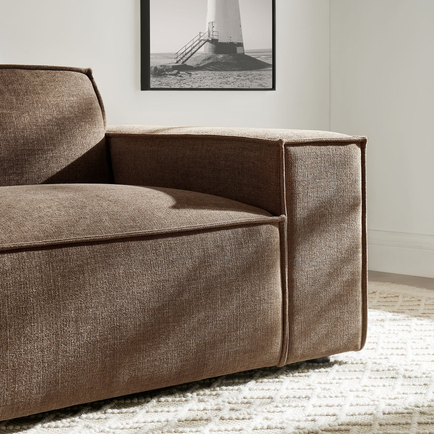 Restore Performance Fabric Upholstered Right-Facing Modular Lounge Chair by Modway