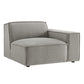 Restore Performance Fabric Upholstered Right-Facing Modular Lounge Chair by Modway