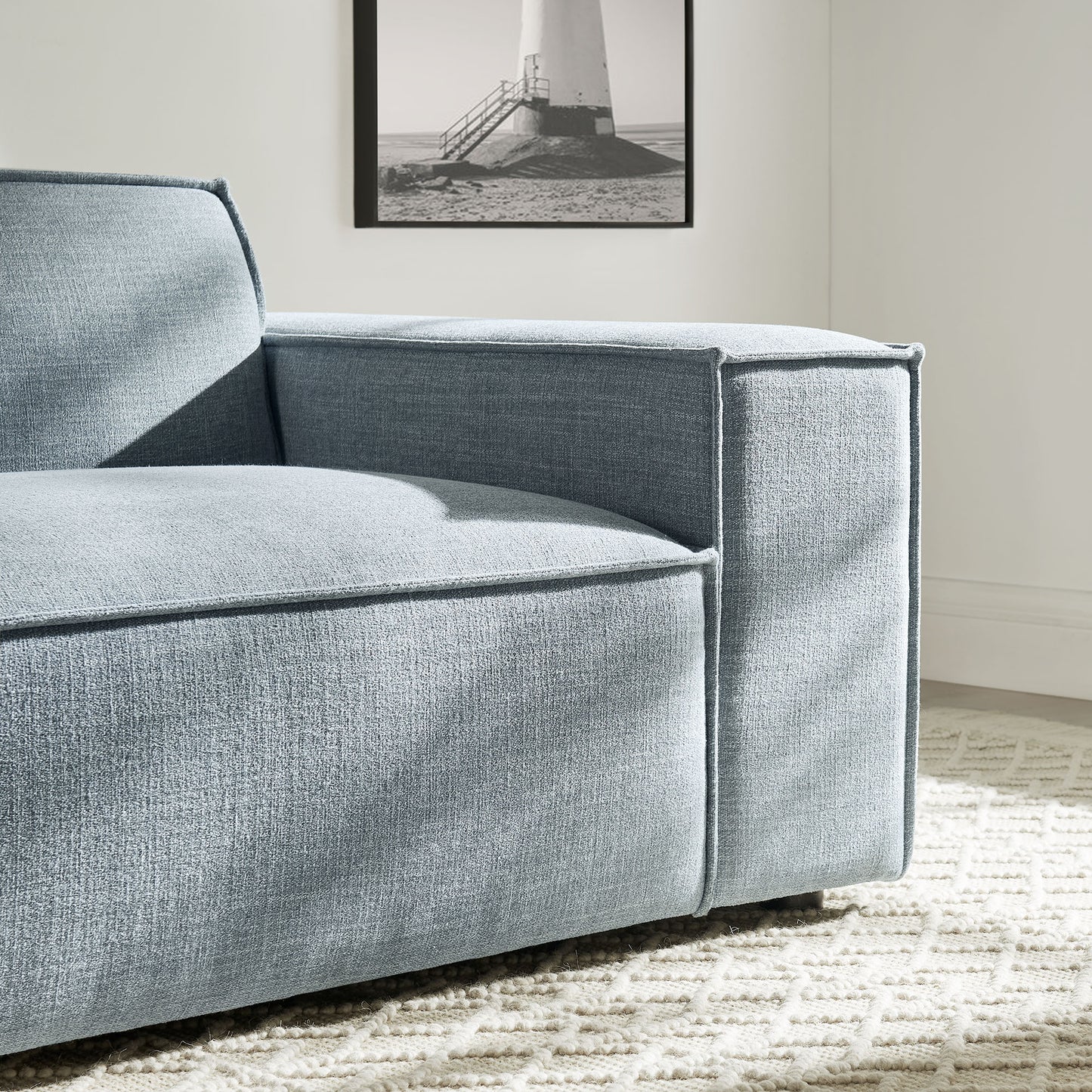 Restore Performance Fabric Upholstered Right-Facing Modular Lounge Chair by Modway