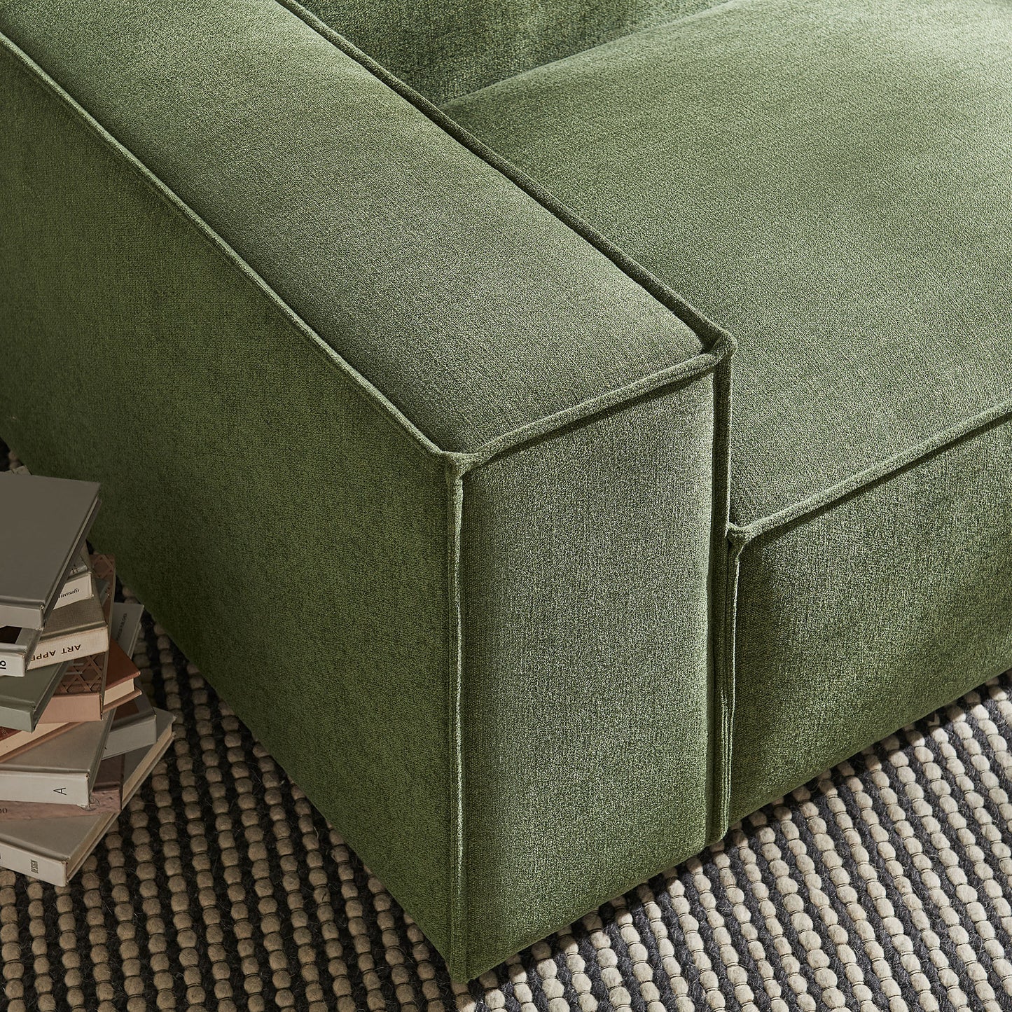 Restore Performance Fabric Upholstered Left-Facing Modular Lounge Chair by Modway
