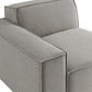 Restore Performance Fabric Upholstered Left-Facing Modular Lounge Chair by Modway