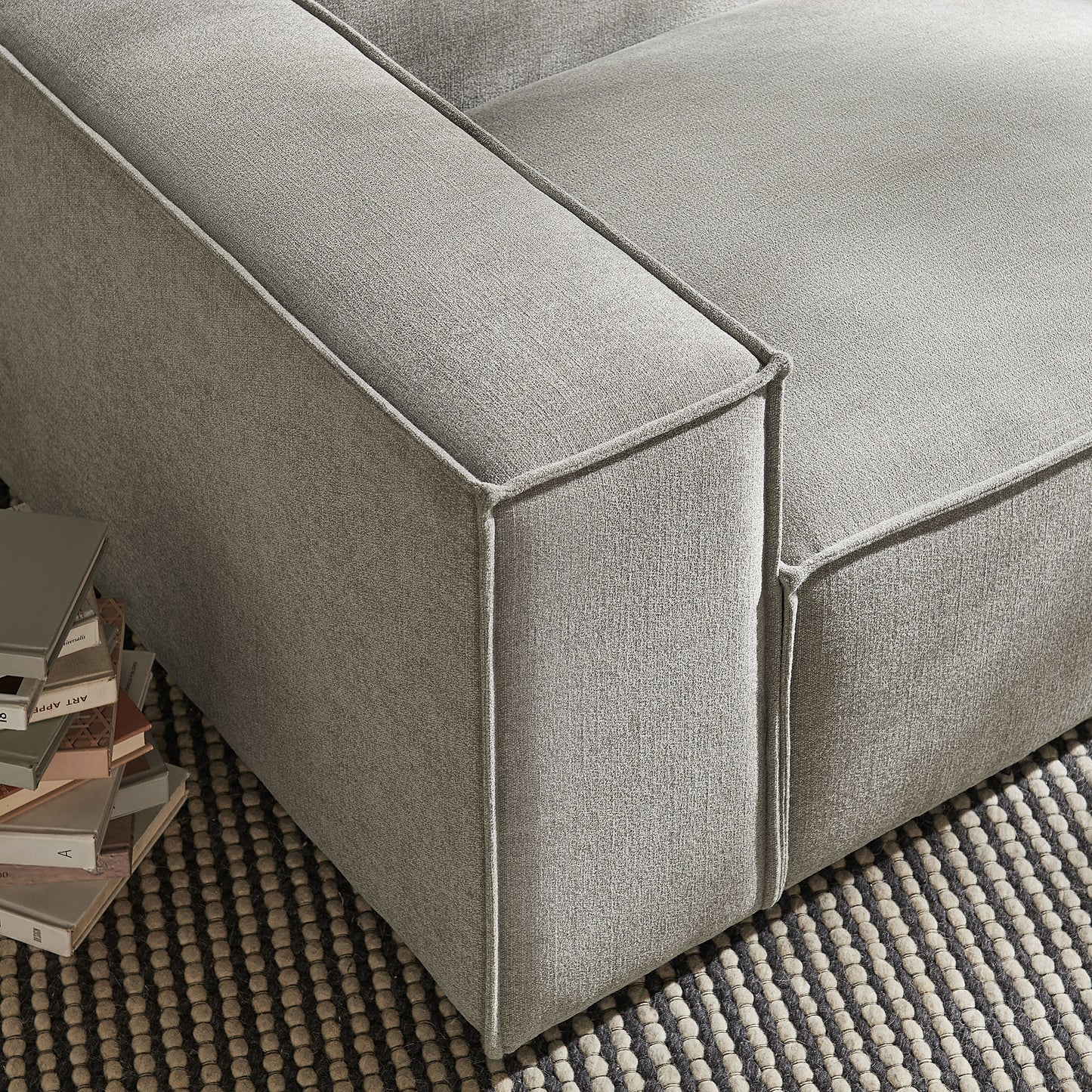 Restore Performance Fabric Upholstered Left-Facing Modular Lounge Chair by Modway