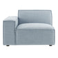 Restore Performance Fabric Upholstered Left-Facing Modular Lounge Chair by Modway