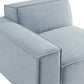 Restore Performance Fabric Upholstered Left-Facing Modular Lounge Chair by Modway