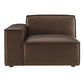 Restore Vegan Leather Left-Facing Modular Lounge Chair by Modway