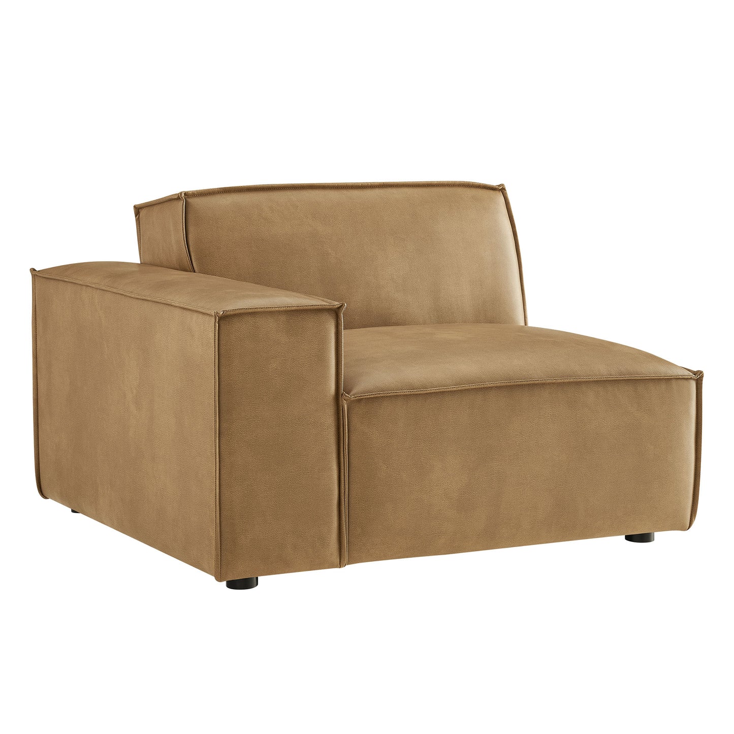 Restore Vegan Leather Left-Facing Modular Lounge Chair by Modway