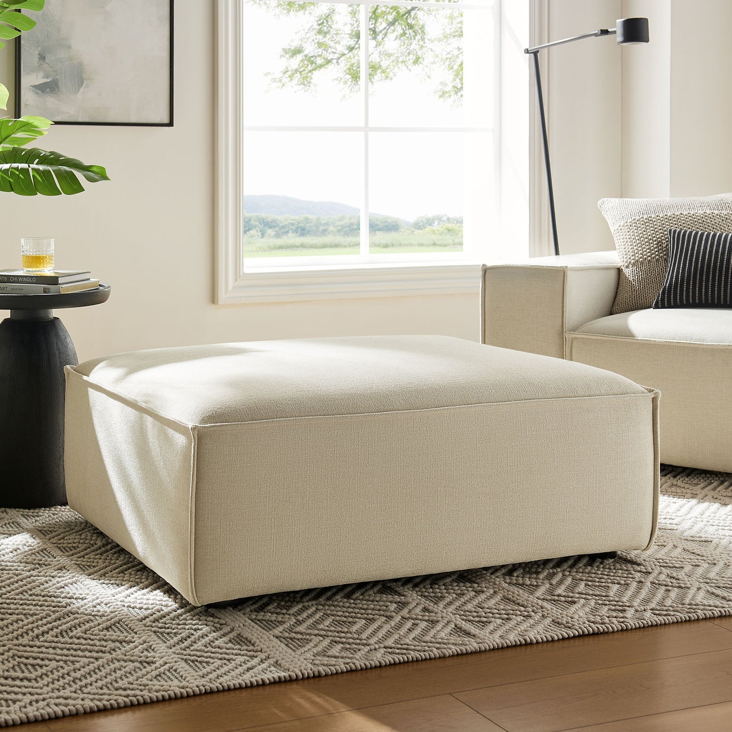 Restore Performance Fabric Upholstered Modular Ottoman by Modway