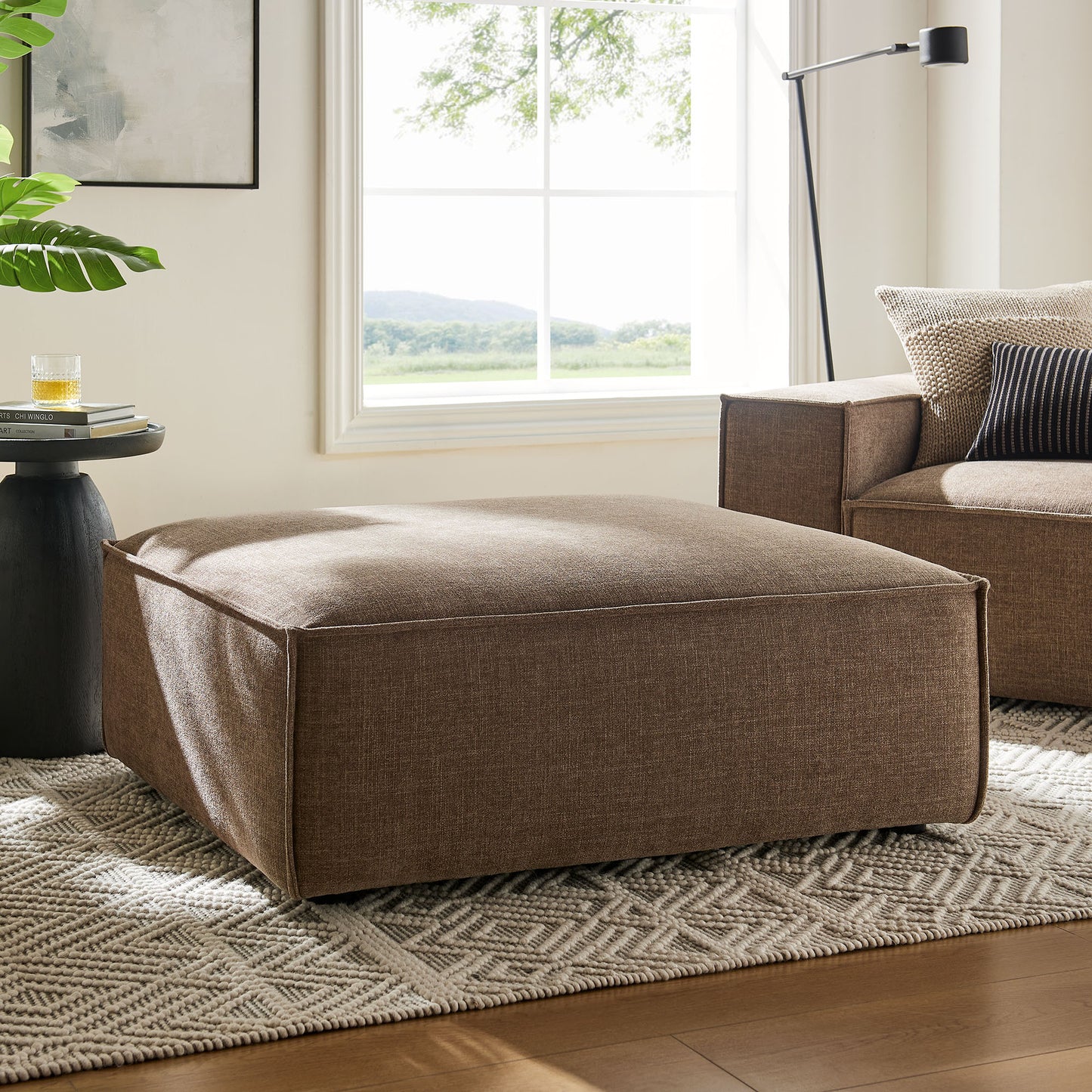 Restore Performance Fabric Upholstered Modular Ottoman by Modway
