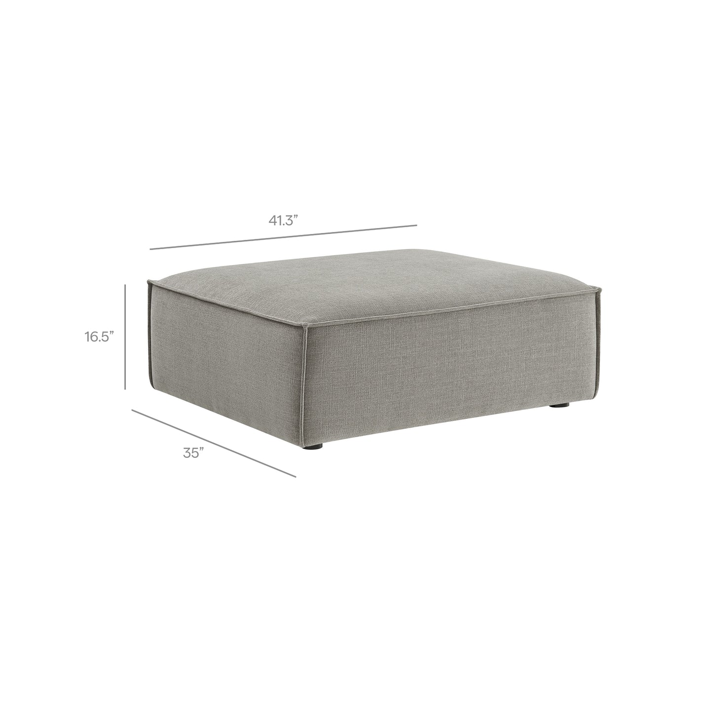 Restore Performance Fabric Upholstered Modular Ottoman by Modway