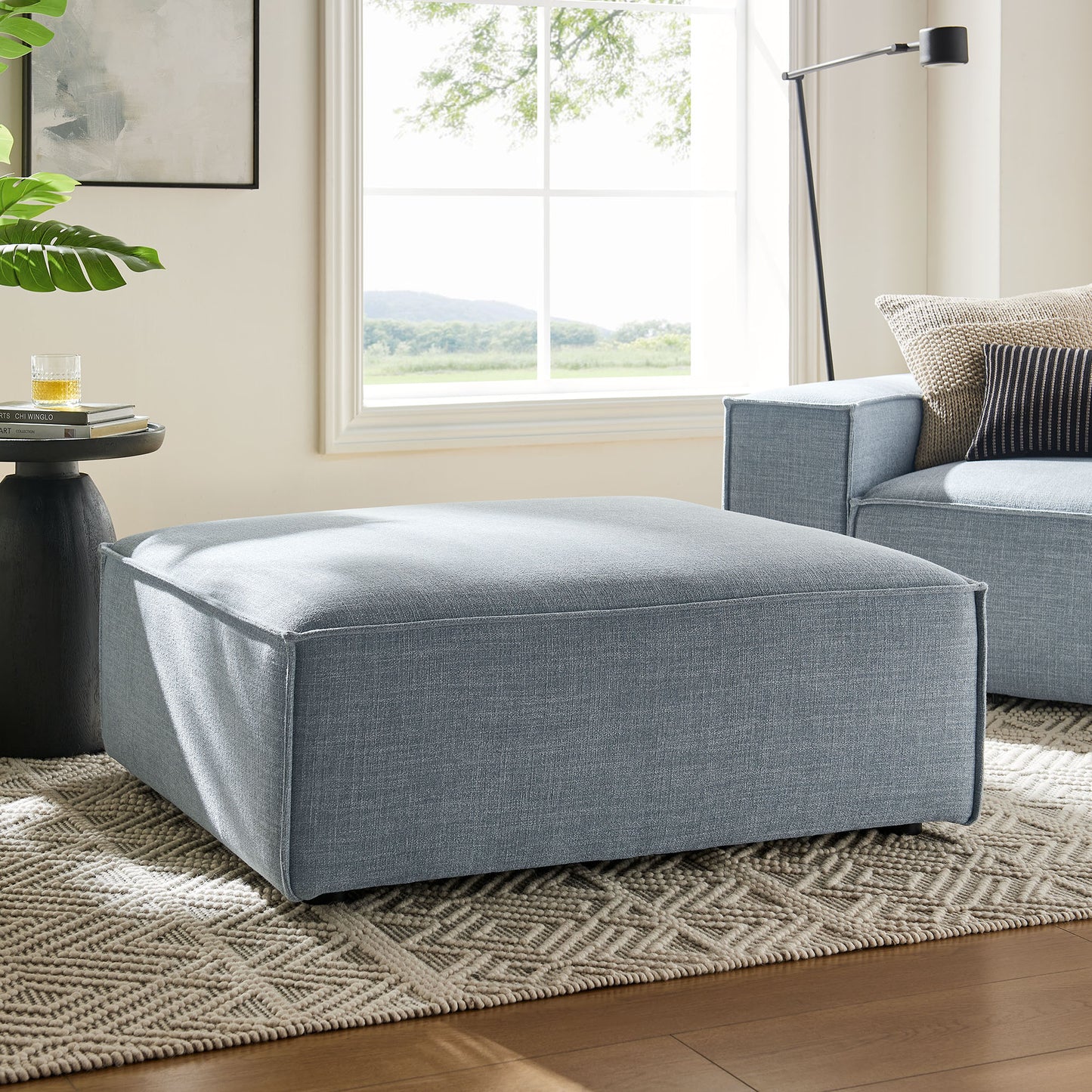 Restore Performance Fabric Upholstered Modular Ottoman by Modway