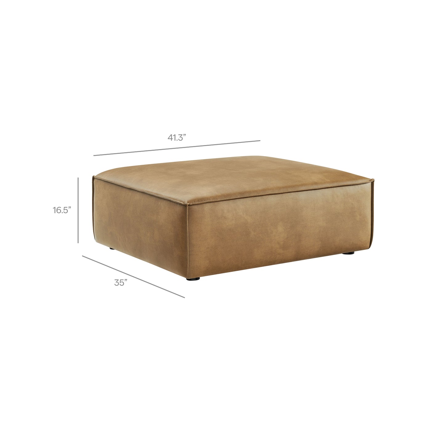 Restore Vegan Leather Modular Ottoman by Modway