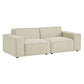 Restore 2-Piece Performance Fabric Upholstered Modular Loveseat by Modway