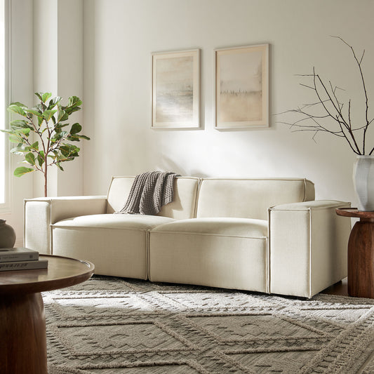 Restore 2-Piece Performance Fabric Upholstered Modular Loveseat by Modway