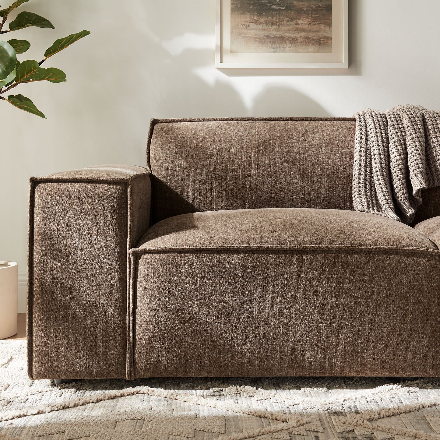 Restore 2-Piece Performance Fabric Upholstered Modular Loveseat by Modway