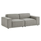 Restore 2-Piece Performance Fabric Upholstered Modular Loveseat by Modway