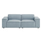 Restore 2-Piece Performance Fabric Upholstered Modular Loveseat by Modway
