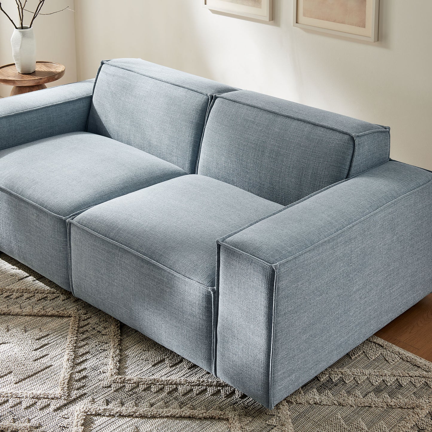Restore 2-Piece Performance Fabric Upholstered Modular Loveseat by Modway