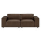 Restore 2-Piece Vegan Leather Modular Loveseat by Modway