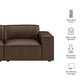Restore 2-Piece Vegan Leather Modular Loveseat by Modway