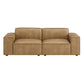 Restore 2-Piece Vegan Leather Modular Loveseat by Modway