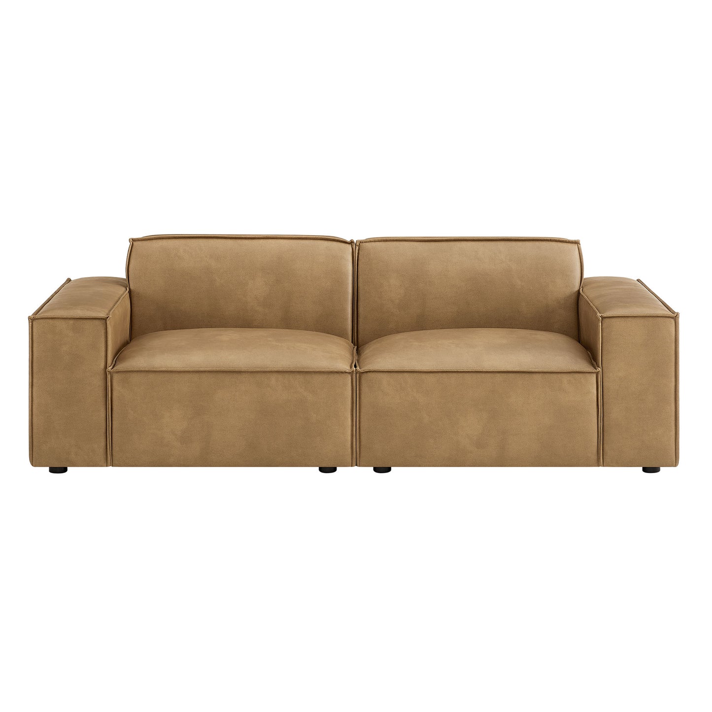 Restore 2-Piece Vegan Leather Modular Loveseat by Modway