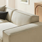Restore 3-Piece Performance Fabric Upholstered Modular Loveseat with Ottoman by Modway
