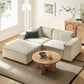 Restore 3-Piece Performance Fabric Upholstered Modular Loveseat with Ottoman by Modway