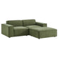 Restore 3-Piece Performance Fabric Upholstered Modular Loveseat with Ottoman by Modway