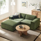 Restore 3-Piece Performance Fabric Upholstered Modular Loveseat with Ottoman by Modway