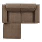 Restore 3-Piece Performance Fabric Upholstered Modular Loveseat with Ottoman by Modway