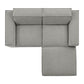 Restore 3-Piece Performance Fabric Upholstered Modular Loveseat with Ottoman by Modway