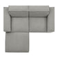Restore 3-Piece Performance Fabric Upholstered Modular Loveseat with Ottoman by Modway