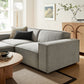 Restore 3-Piece Performance Fabric Upholstered Modular Loveseat with Ottoman by Modway