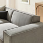 Restore 3-Piece Performance Fabric Upholstered Modular Loveseat with Ottoman by Modway