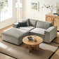 Restore 3-Piece Performance Fabric Upholstered Modular Loveseat with Ottoman by Modway