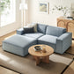 Restore 3-Piece Performance Fabric Upholstered Modular Loveseat with Ottoman by Modway