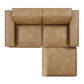Restore 3-Piece Vegan Leather Modular Loveseat with Ottoman by Modway