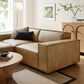 Restore 3-Piece Vegan Leather Modular Loveseat with Ottoman by Modway