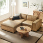 Restore 3-Piece Vegan Leather Modular Loveseat with Ottoman by Modway