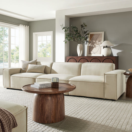 Restore 3-Piece Performance Fabric Upholstered Modular Sofa Set by Modway