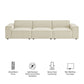 Restore 3-Piece Performance Fabric Upholstered Modular Sofa Set by Modway