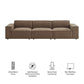 Restore 3-Piece Performance Fabric Upholstered Modular Sofa Set by Modway