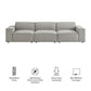Restore 3-Piece Performance Fabric Upholstered Modular Sofa Set by Modway